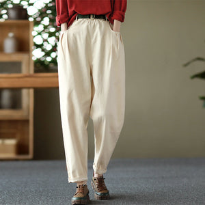 Quần baggy lưng thun ống côn kèm thắt lưng - NU6704