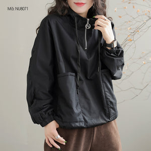Áo hoodies dài tay lót lông hai túi vuông - NU8070