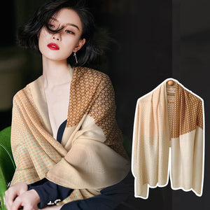 Khăn lụa họa tiết hoa vuông - NU7798