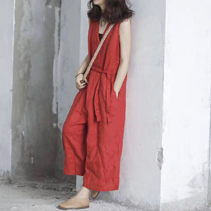 Quần BAGGY yếm một màu eo thắt dây - NU3204 - kamaka.vn - thời trang nhật