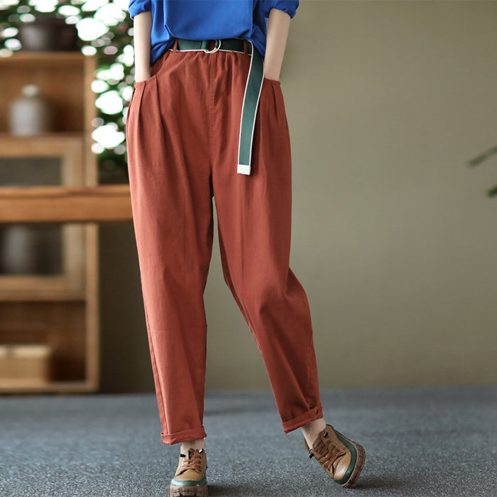 Quần baggy lưng thun ống côn kèm thắt lưng - NU6704