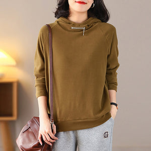 Áo hoodies dài tay cổ khóa kiểu - NU8195