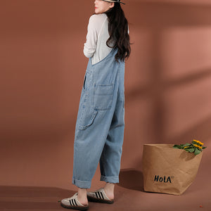 Quần baggy yếm denim kiểu vẩy sơn - NU8308