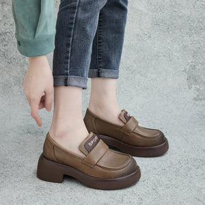 Giày da ulzzang sport retro đế cao - OD1054