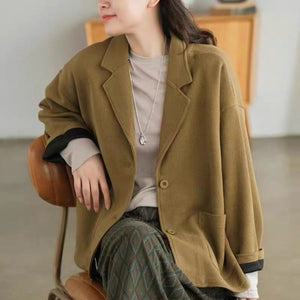 Áo khoác vest waffle dài tay hai túi vuông - NU7669