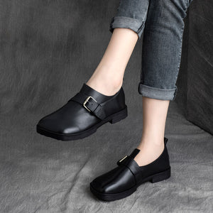 Giày da retro oxford kiểu quai cài - NU5217