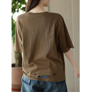 Áo T-shirt ngắn tay cổ tròn in note màu - NU8529