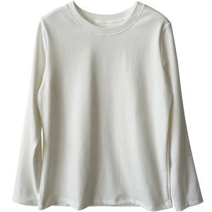 Áo T-shirt dài tay cổ tròn một màu - NU8173