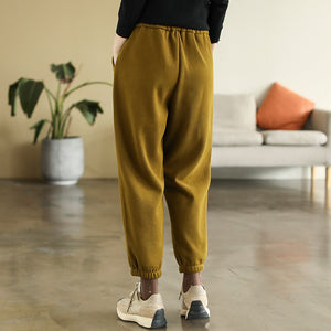 Quần baggy retro lưng thun dây rút hai túi chéo - NU8002