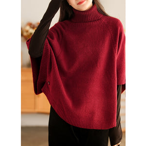 Áo len cánh dơi cổ lọ hai khuy kiểu - NU6520