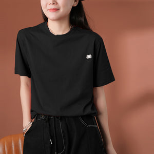 Áo T-shirt ngắn tay cổ tròn thêu chữ BB - NU8445