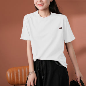 Áo T-shirt ngắn tay cổ tròn thêu chữ BB - NU8445