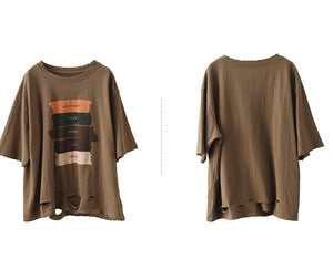 Áo T-shirt ngắn tay cổ tròn in note màu - NU8529