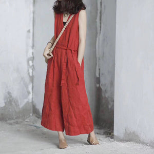 Quần BAGGY yếm một màu eo thắt dây - NU3204 - kamaka.vn - thời trang nhật