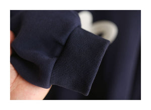 Áo hoodies dài tay lót lông in chữ - NU8135