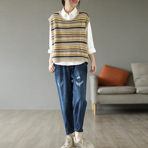 Quần baggy denim retro lưng thun kiểu sờn - NU8279