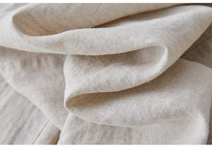 Quần baggy linen lưng thun dây rút hai túi chéo - NU8284