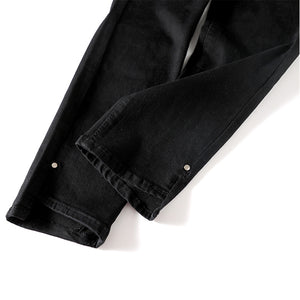 Quần baggy denim ống côn kiểu gấu lệch - NU6439