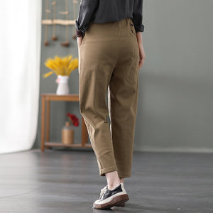 Quần baggy retro khuy kiểu hai túi chéo - NU6656