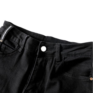 Quần baggy denim ống côn kiểu gấu lệch - NU6439