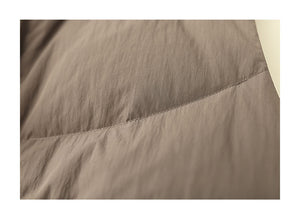 Áo khoác gile lông vũ sát nách cổ bóng chày - NU7861