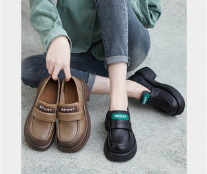 Giày da ulzzang sport retro đế cao - OD1054