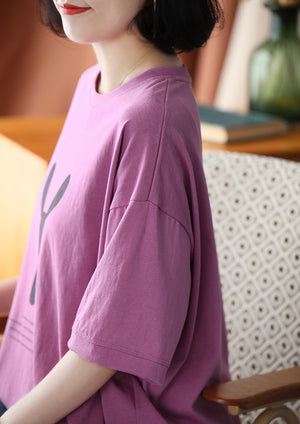 Áo T-shirt ngắn tay cổ tròn in hình chú thỏ - NU8429