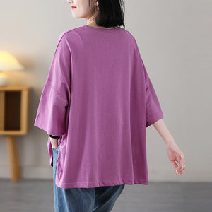 Áo T-shirt ngắn tay cổ tròn in chữ N - NU8614