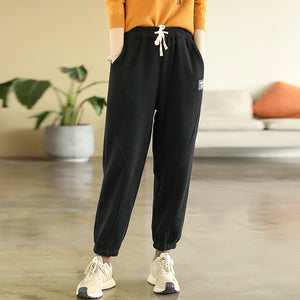 Quần baggy retro lưng thun dây rút hai túi chéo - NU8002