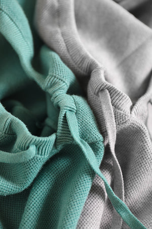 Áo hoodies len đan dài tay một màu - NU7950