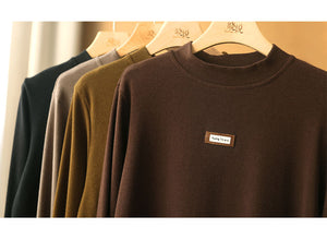 Áo T-shirt dài tay cổ đứng một màu - NU7926