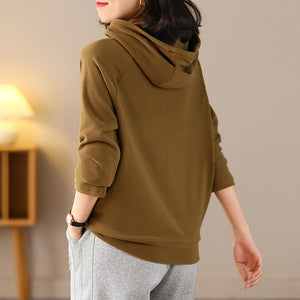Áo hoodies dài tay cổ khóa kiểu - NU8195