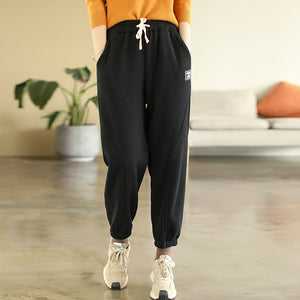 Quần baggy retro lưng thun dây rút hai túi chéo - NU8002