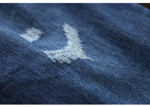 Quần baggy denim retro lưng thun kiểu sờn - NU8279