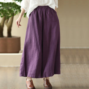 Quần baggy linen lưng thun - NU8483