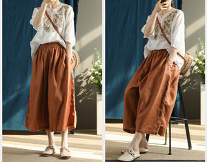 Quần baggy lưng thun ống rộng hai túi sau - NU6785