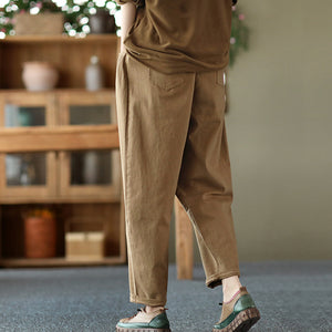 Quần baggy lưng thun ống côn kèm thắt lưng - NU6704