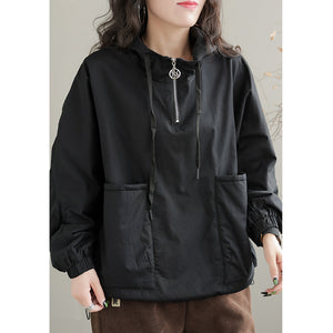 Áo hoodies dài tay lót lông hai túi vuông - NU8070