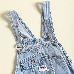 Quần baggy yếm denim kiểu vẩy sơn - NU8308