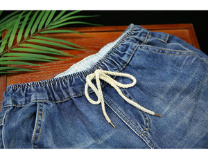Quần baggy denim thêu hình quả trám - NU2450 - kamaka.vn - thời trang nhật