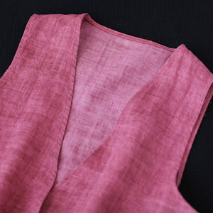 Áo khoác vest gile linen hai túi - NU7130