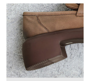 Giày da ulzzang sport retro đế cao - OD1054