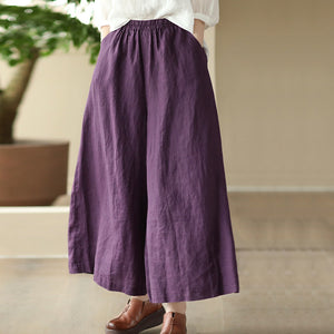 Quần baggy linen lưng thun - NU8483