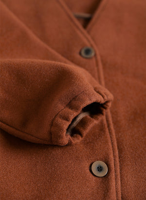 Áo khoác cardigan len dạ dài tay hai cổ V hai túi chéo - NU7872
