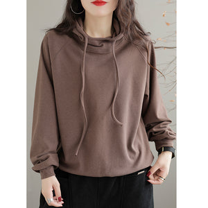 Áo hoodies bông nhung dài tay một màu - NU8077