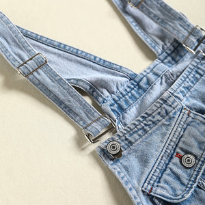 Quần baggy yếm denim kiểu vẩy sơn - NU8308