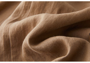 Quần baggy linen lưng thun dây rút hai túi chéo - NU8284