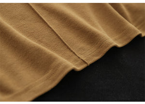 Áo T-shirt dài tay cổ lọ kiểu gân giữa - NU8060