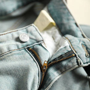 Quần baggy denim ống đứng kèm thắt lưng - NU8307