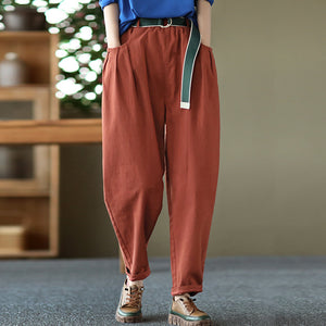 Quần baggy lưng thun ống côn kèm thắt lưng - NU6704